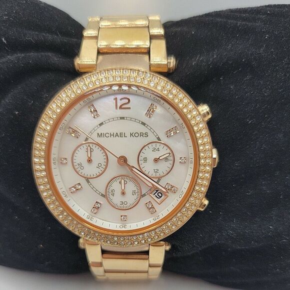 MICHAEL KORS Parker MK5491 Womens Stainless Steel Analog Dial Quartz Watch AM510 - Picture 2 of 11